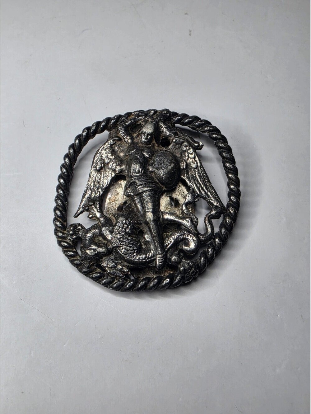 Saint Michael the Archangel Slaying the Dragon Dress Clip